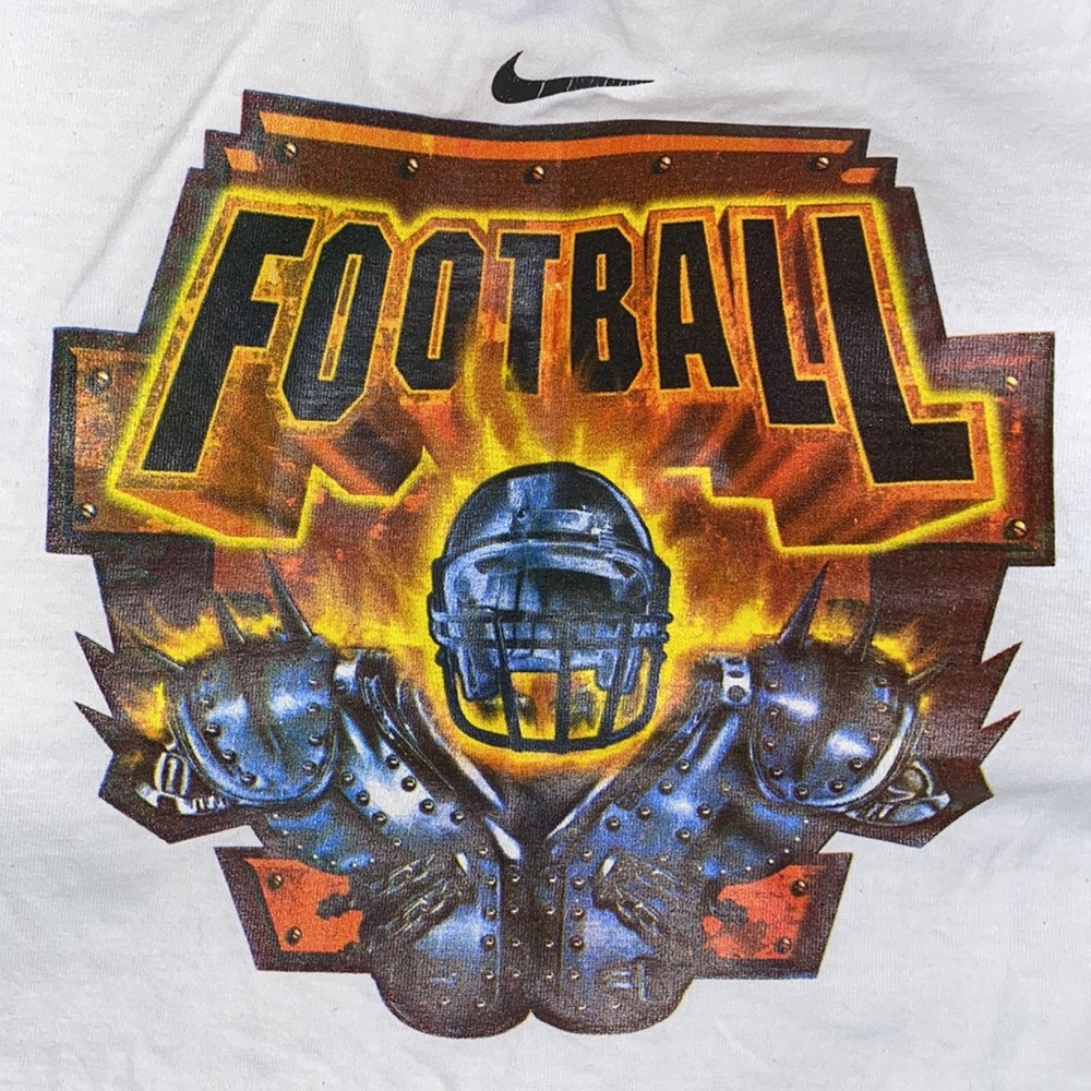Vintage Boy’s Nike Football 🏈 Long Sleeve T-Shirt Size 7